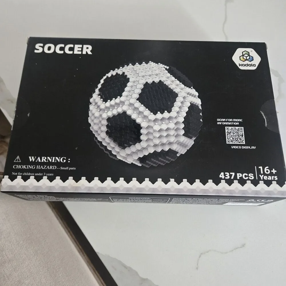 KADELE Soccer Ball  STEM Block Miniature 3D Educational Toys Brand New In Box